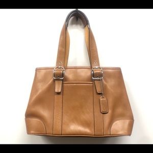 COACH Hampton Leather Satchel